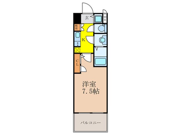 ｽﾜﾝｽﾞｼﾃｨ新大阪ﾌﾟﾗｲﾑ（1003）の物件間取画像